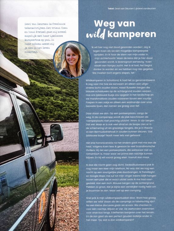 column vanlife magazine