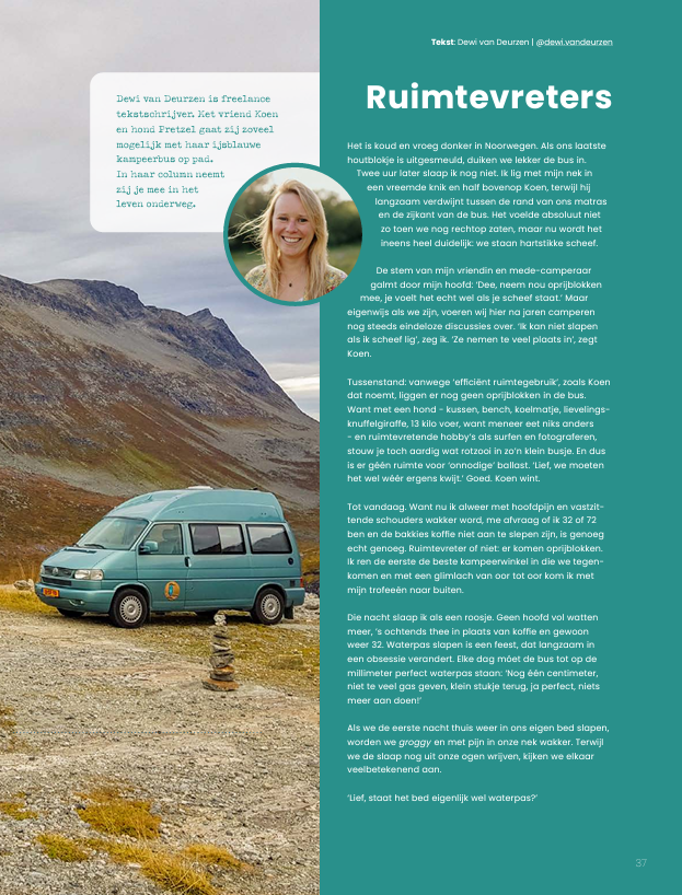 column vanlife magazine